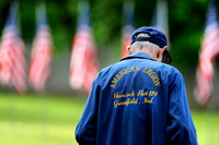 Time-honored tribute - Flags memorialize fallen troops