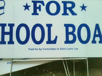 SH school board candidate accused of placing illegal signs