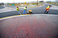 Work finishing up on new roundabout