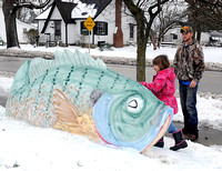As local residents recover from blizzard, some even get creative