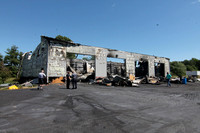 Blaze destroys company garage