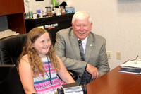 Official teaches girl about city hall job