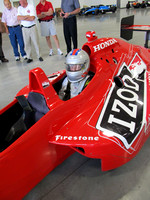 Pasco goes for a ride during IndyCar tour