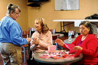 Women's group crafts Valentine greetings for care facilities