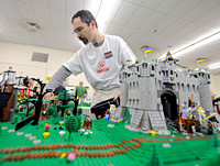 Lego enthusiasts show off feats of engineering and creativity
