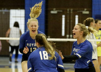 Friendly rivalry: Cougars get best of Royals in 3-0 sweep