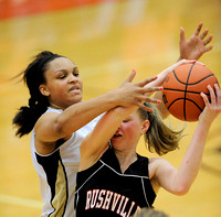 Photos-Mt. Vernon vs Rushville-Girls Sectional basketball