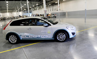 Volvo introduces its electric car at Ener1 in Mt. Comfort