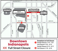 Beware, commuters -  Traffic restrictions in downtown Indianapolis begin today