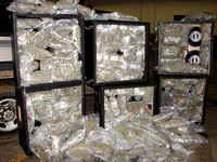 Driver caught with over $900K of pot